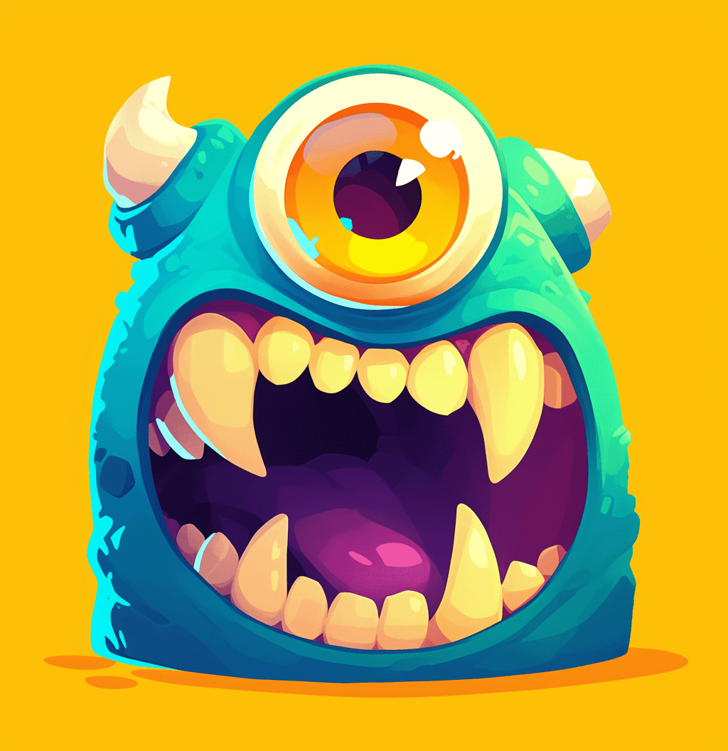 Fun Monster 030 original repeating artwork