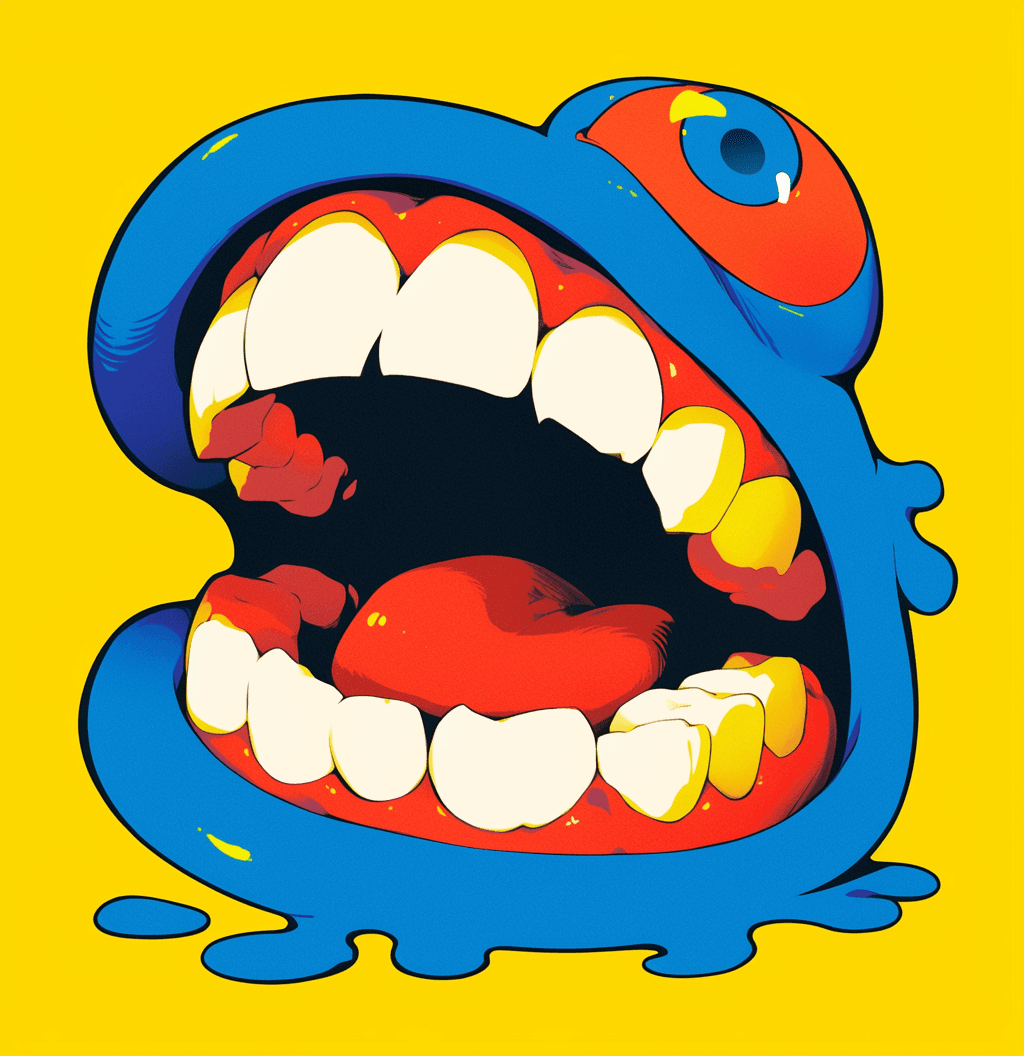 Funny Monster 006 original repeating artwork