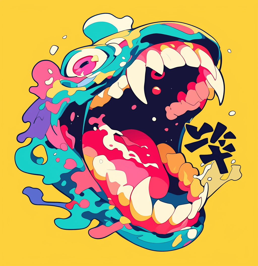 Fun Monster 029 original repeating artwork