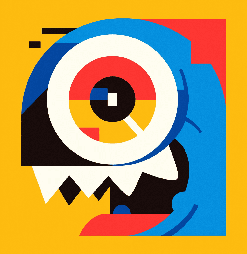 Funny Monster 035 original repeating artwork