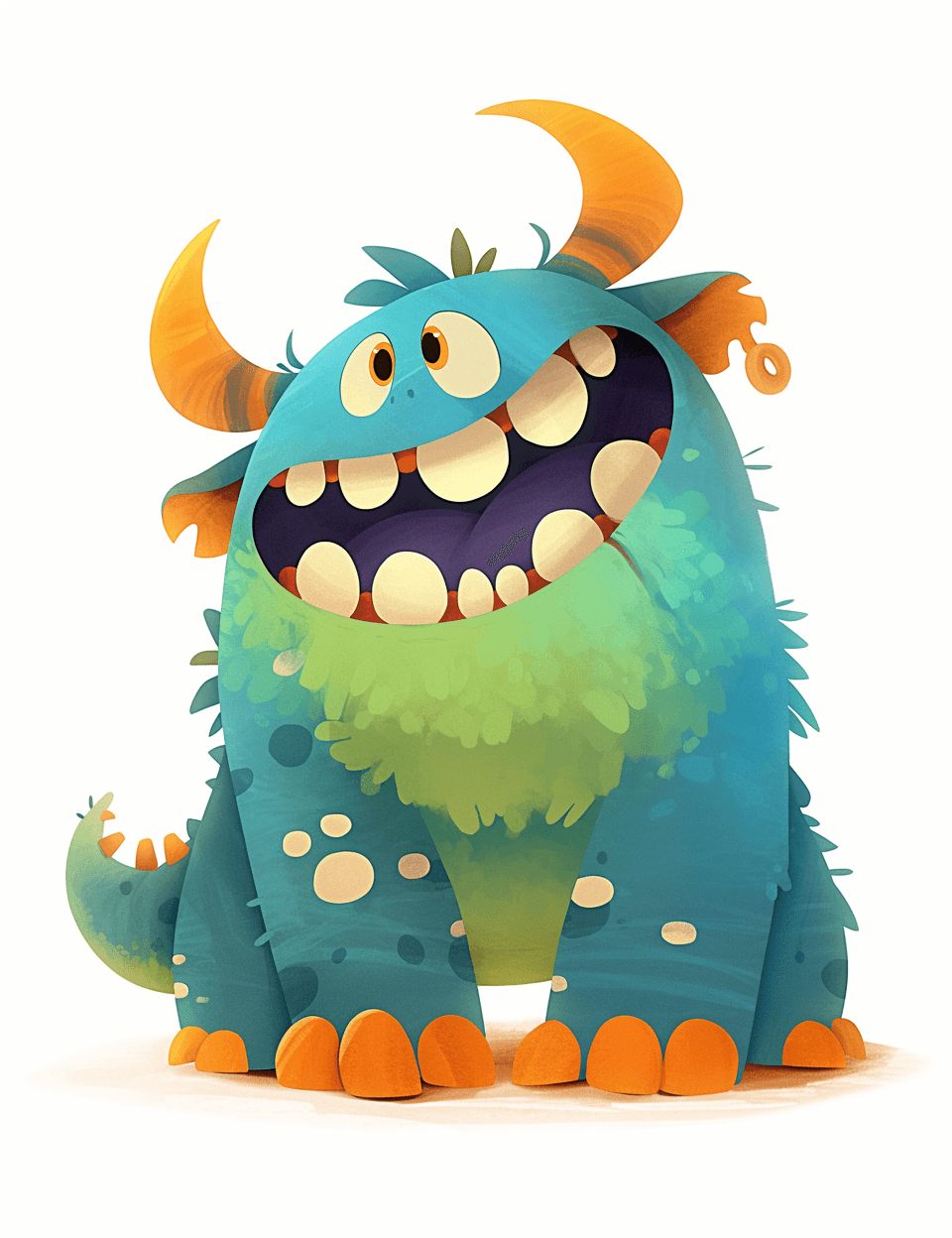 Fun Monster Path original repeating artwork