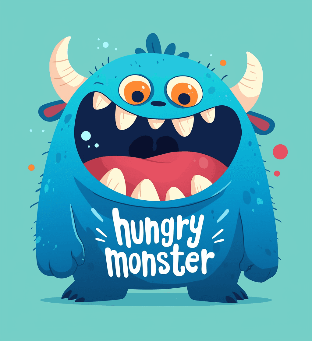Funny Monster 004 original repeating artwork