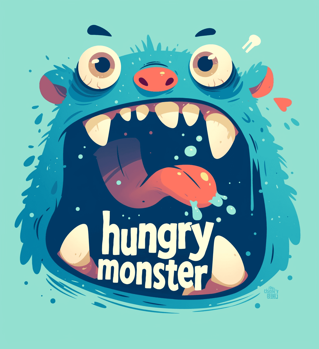 Funny Monster 008 original repeating artwork