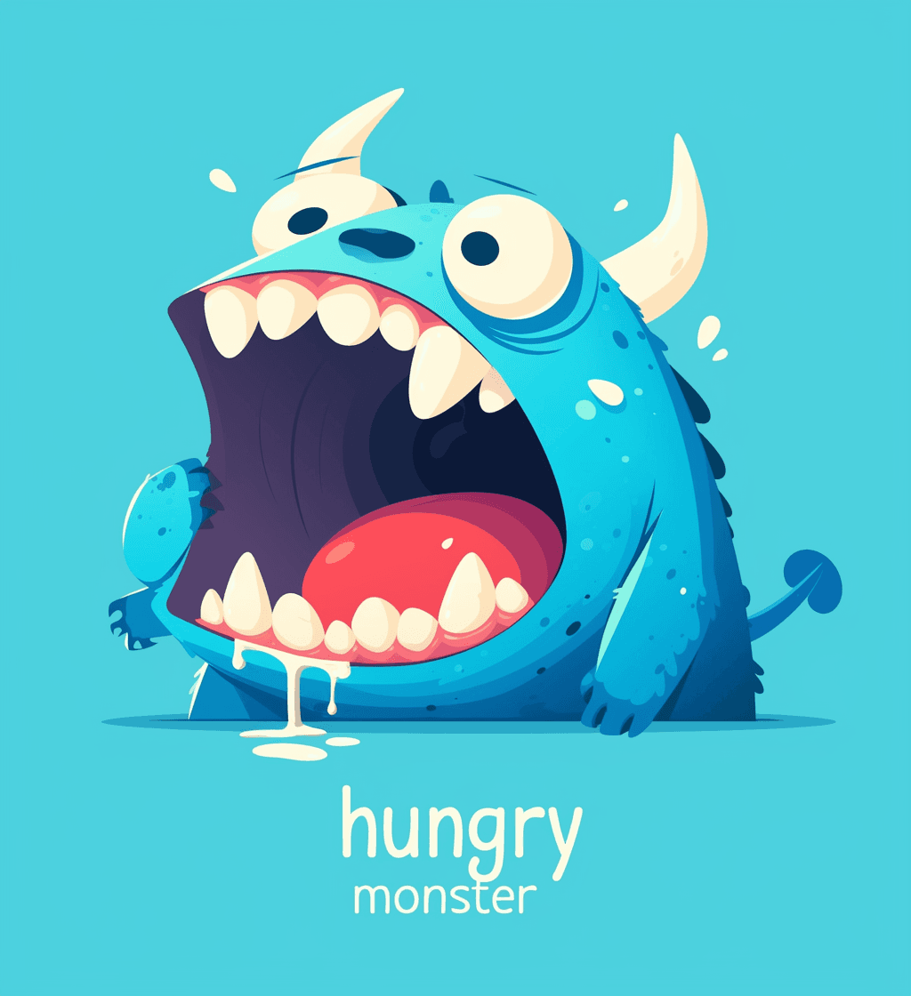 Funny Monster 017 original repeating artwork