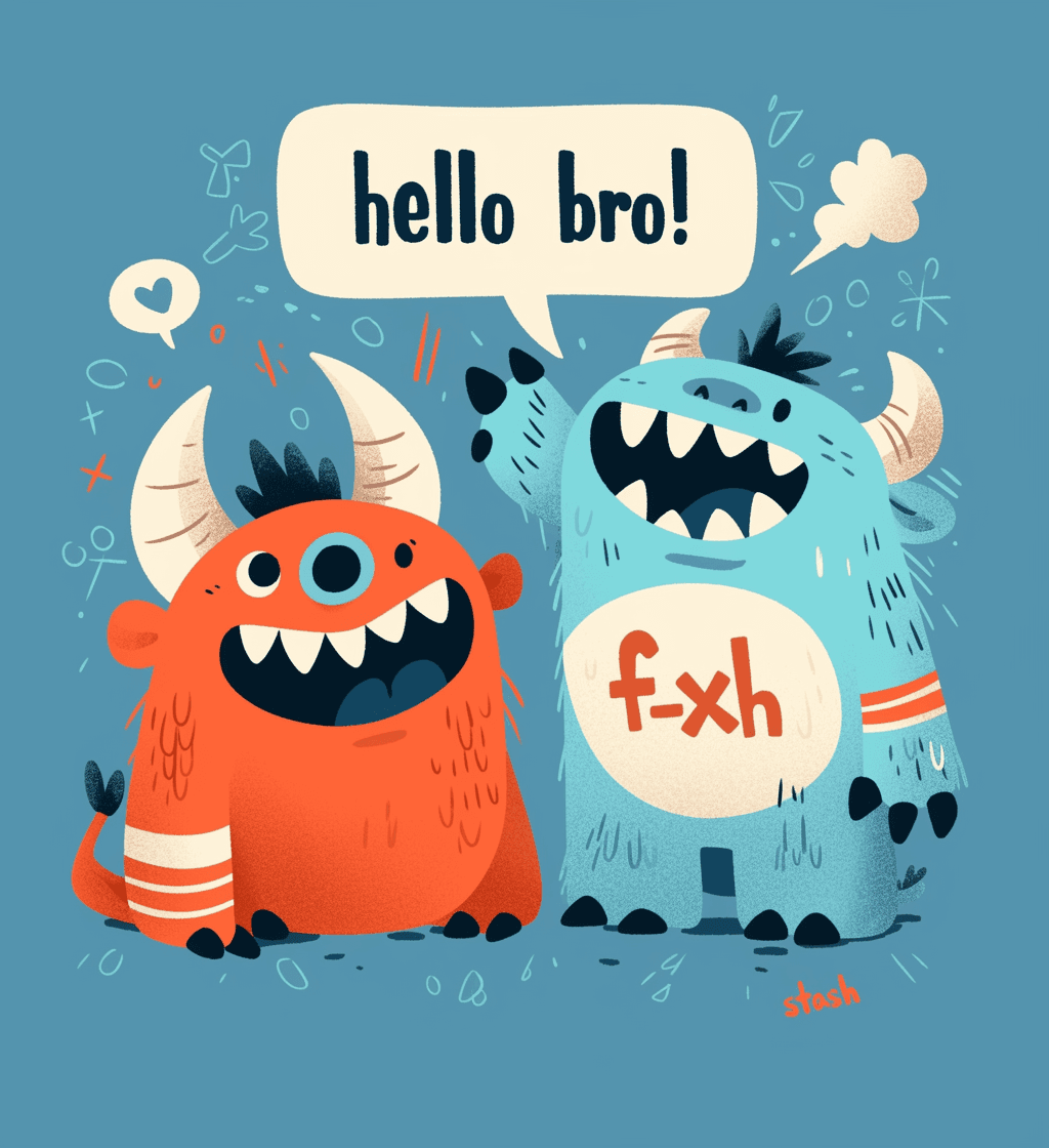 Fun Monster 031 original repeating artwork
