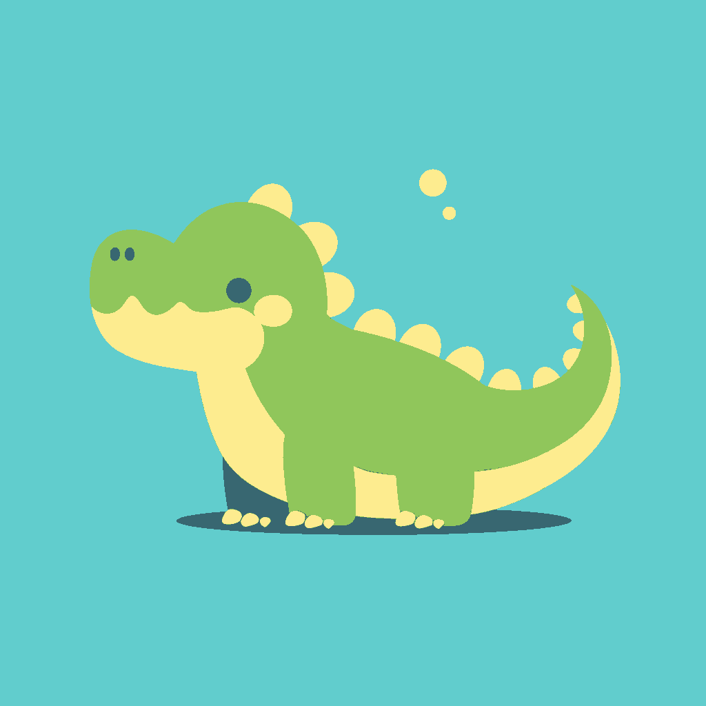 Dinosaur Buzz original repeating artwork