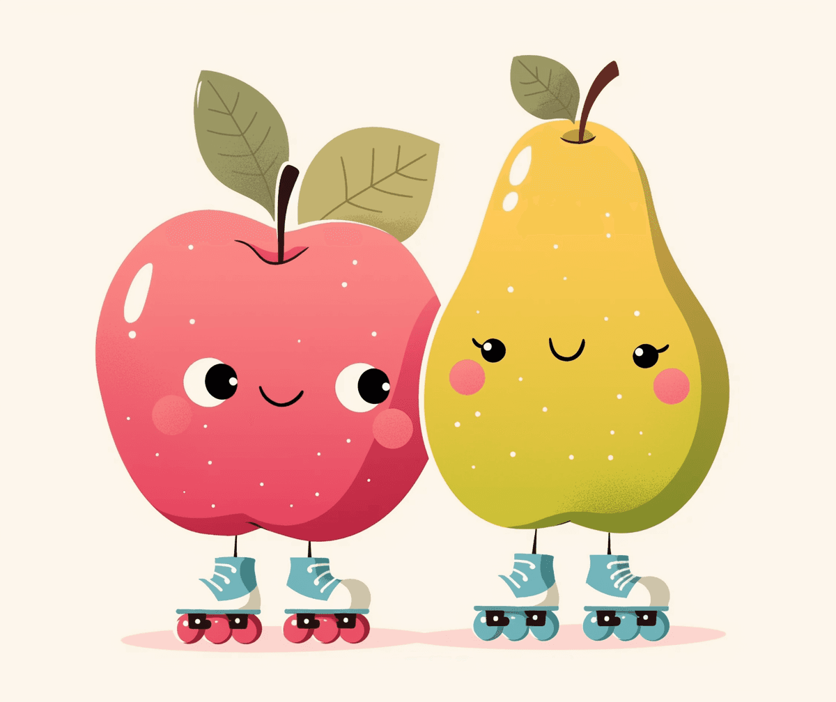 Quirky Fruit Tribe original repeating artwork