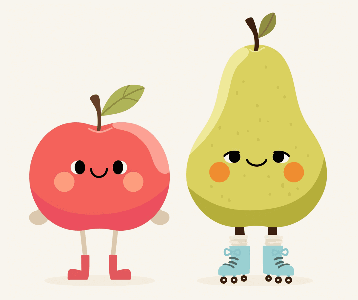 Quirky Fruit Crew original repeating artwork