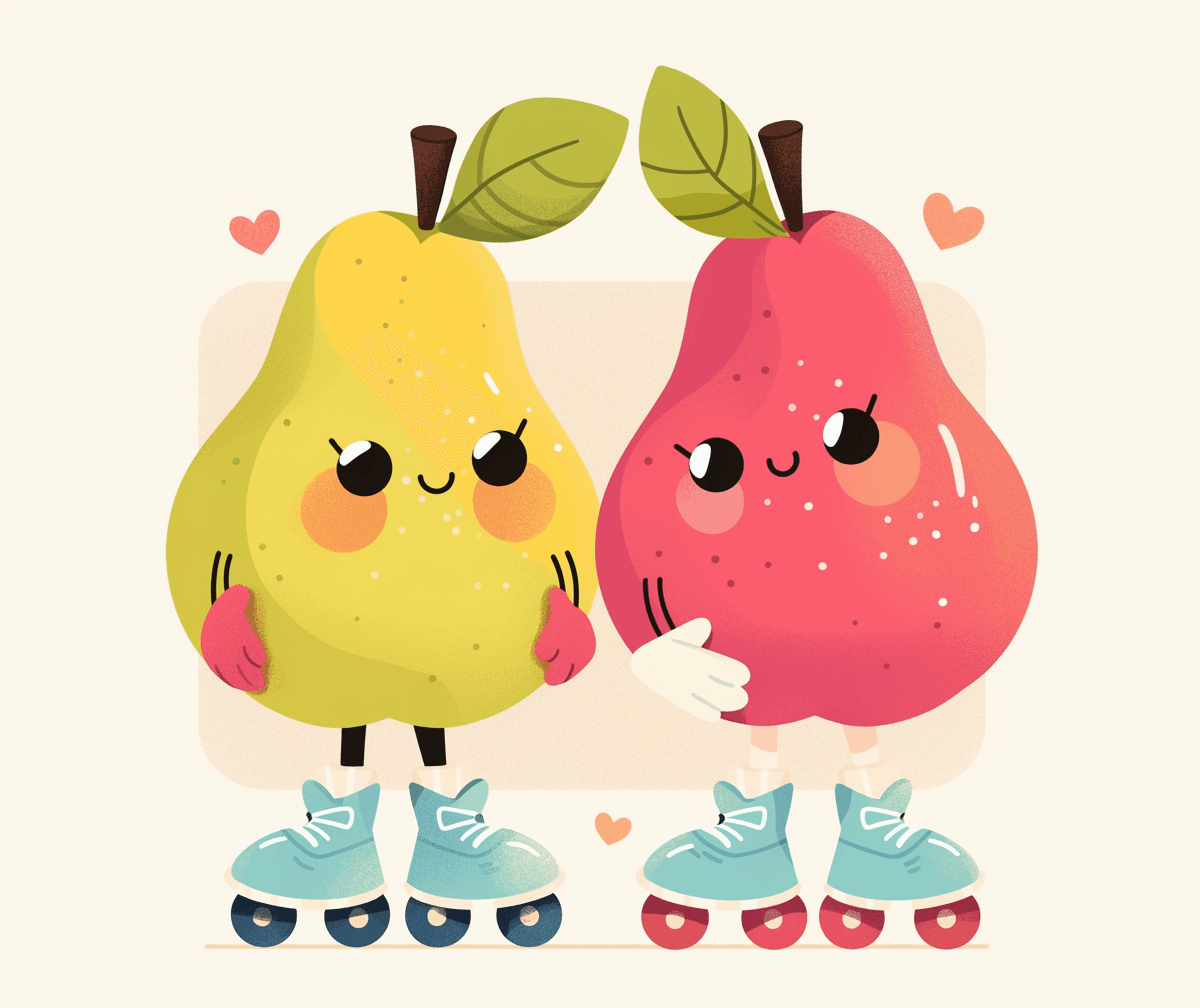 Quirky Fruit Jam original repeating artwork