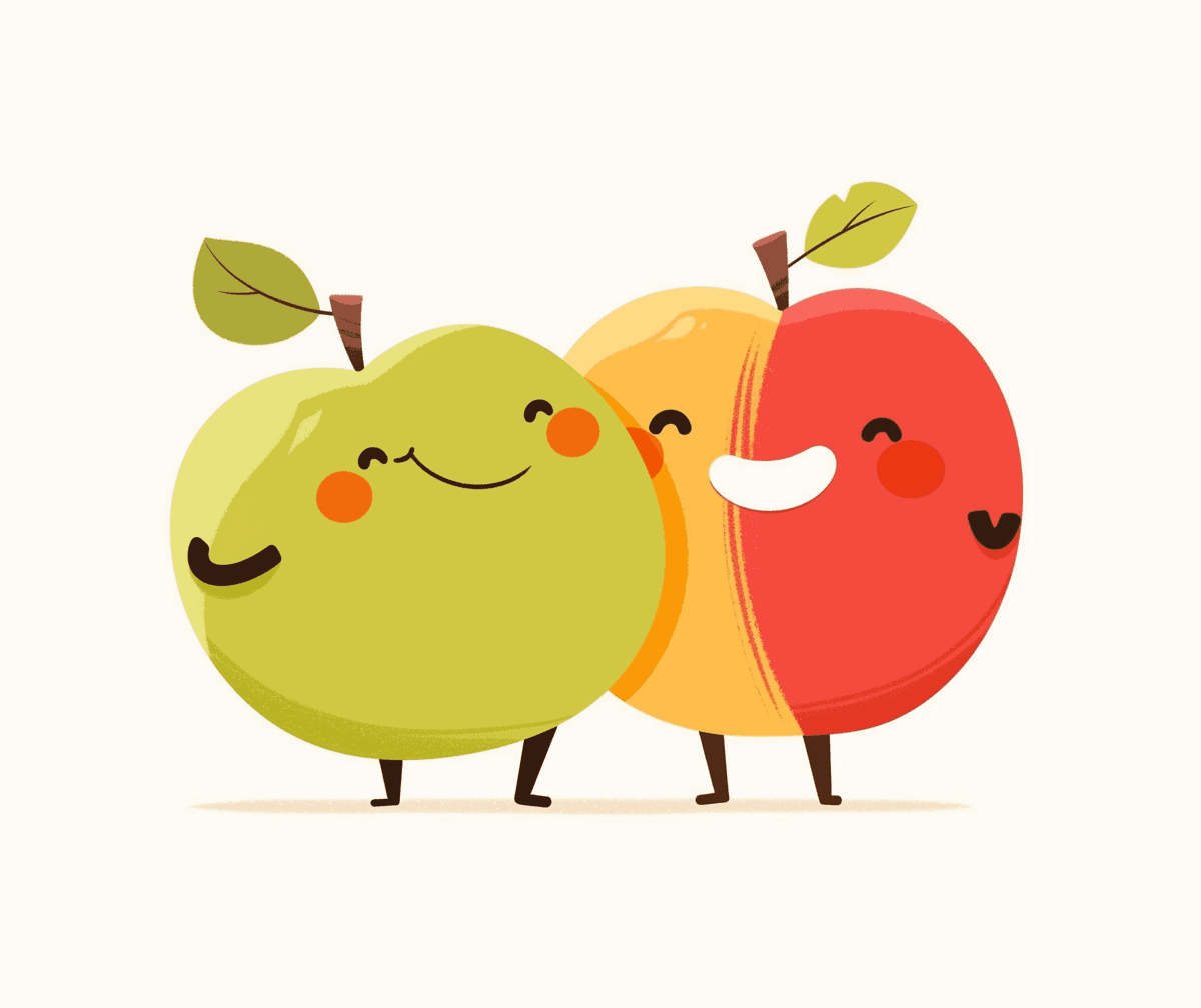 Quirky Fruit Squad original repeating artwork