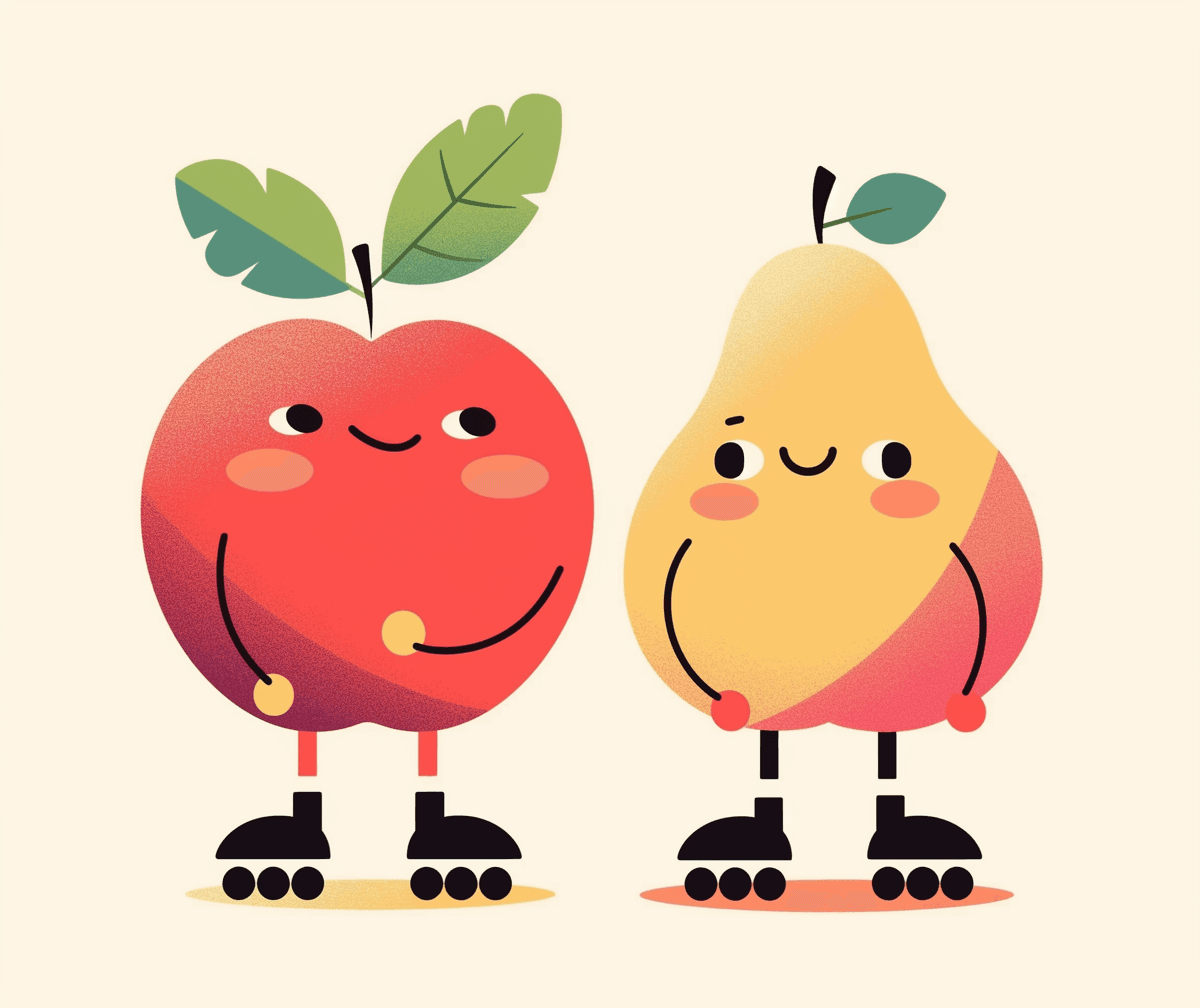 Quirky Fruit Festival original repeating artwork