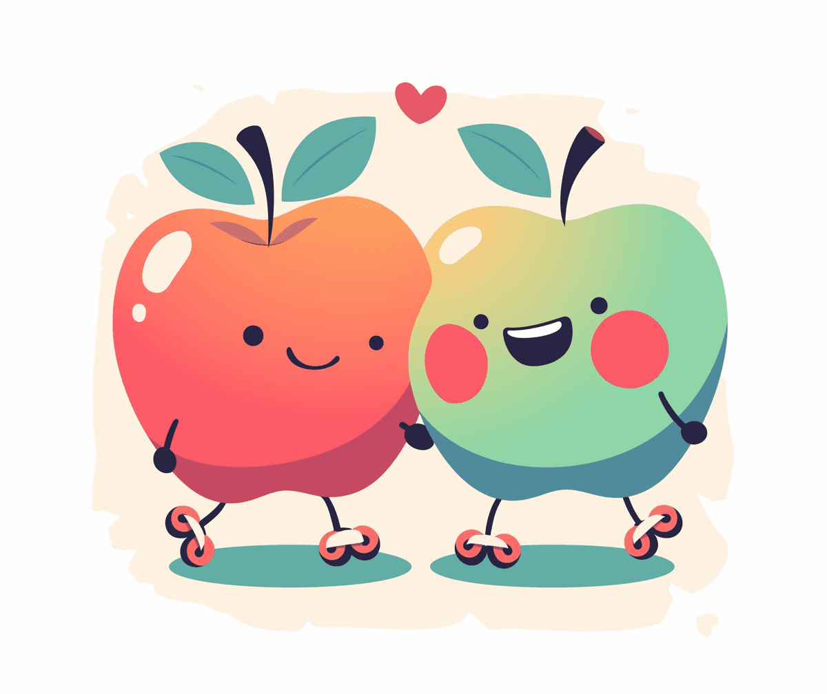 Quirky Fruit original repeating artwork