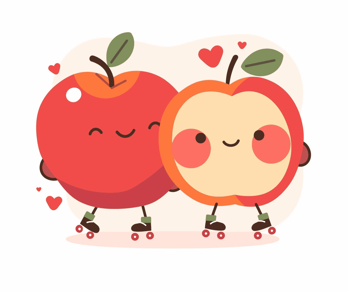 Quirky Fruit Gang original repeating artwork
