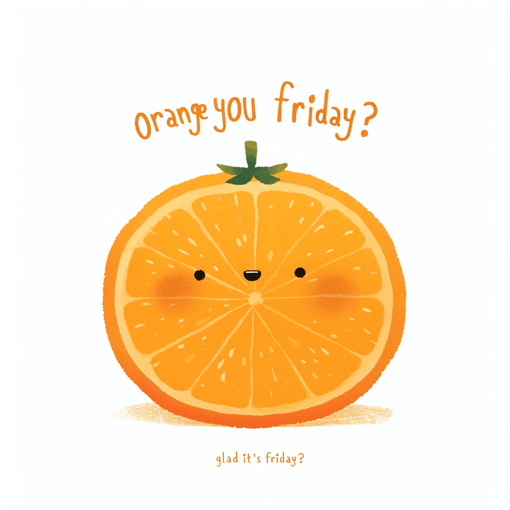 Quirky Orange Club original repeating artwork