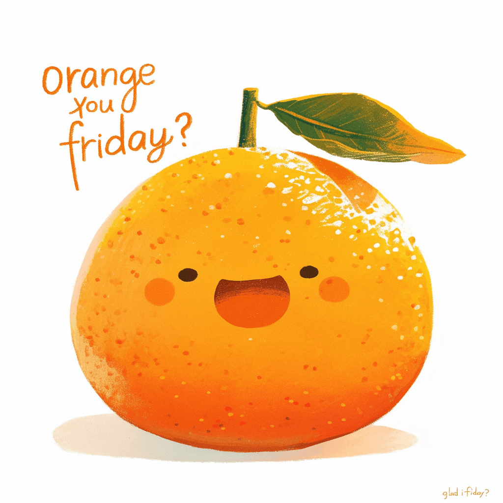 Quirky Orange Tribe original repeating artwork