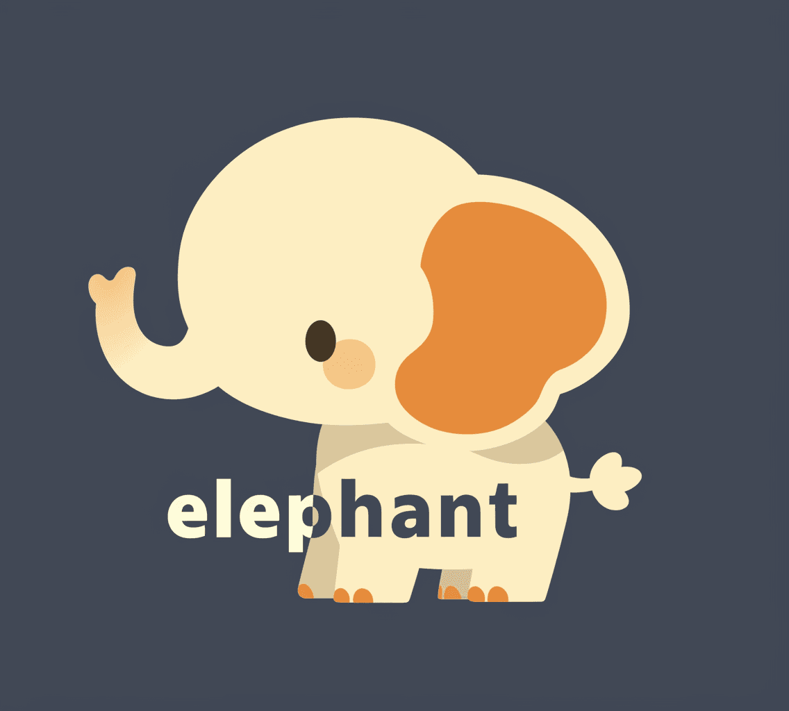 Elephant Sunrise original repeating artwork
