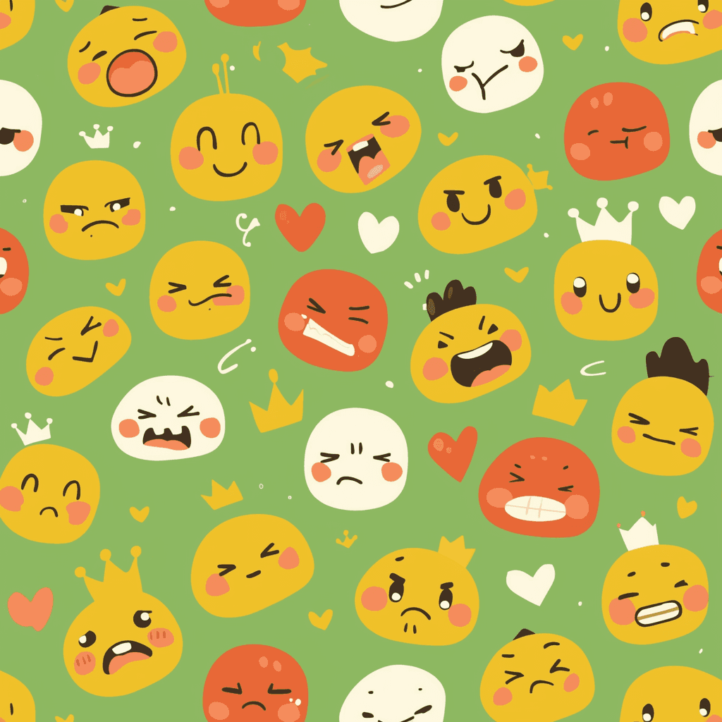 Quirky Animals Bop original repeating artwork