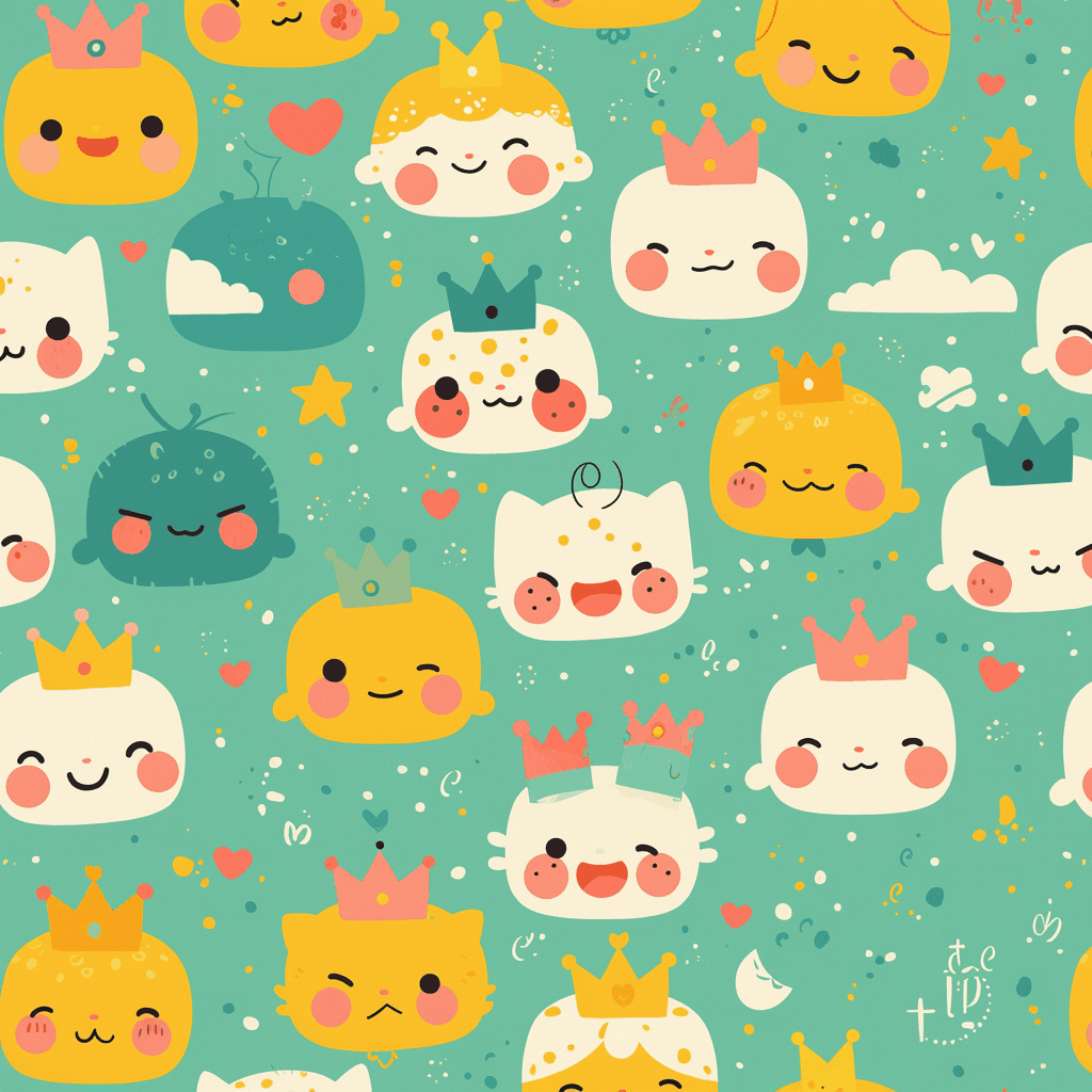 Quirky Animals Pop original repeating artwork
