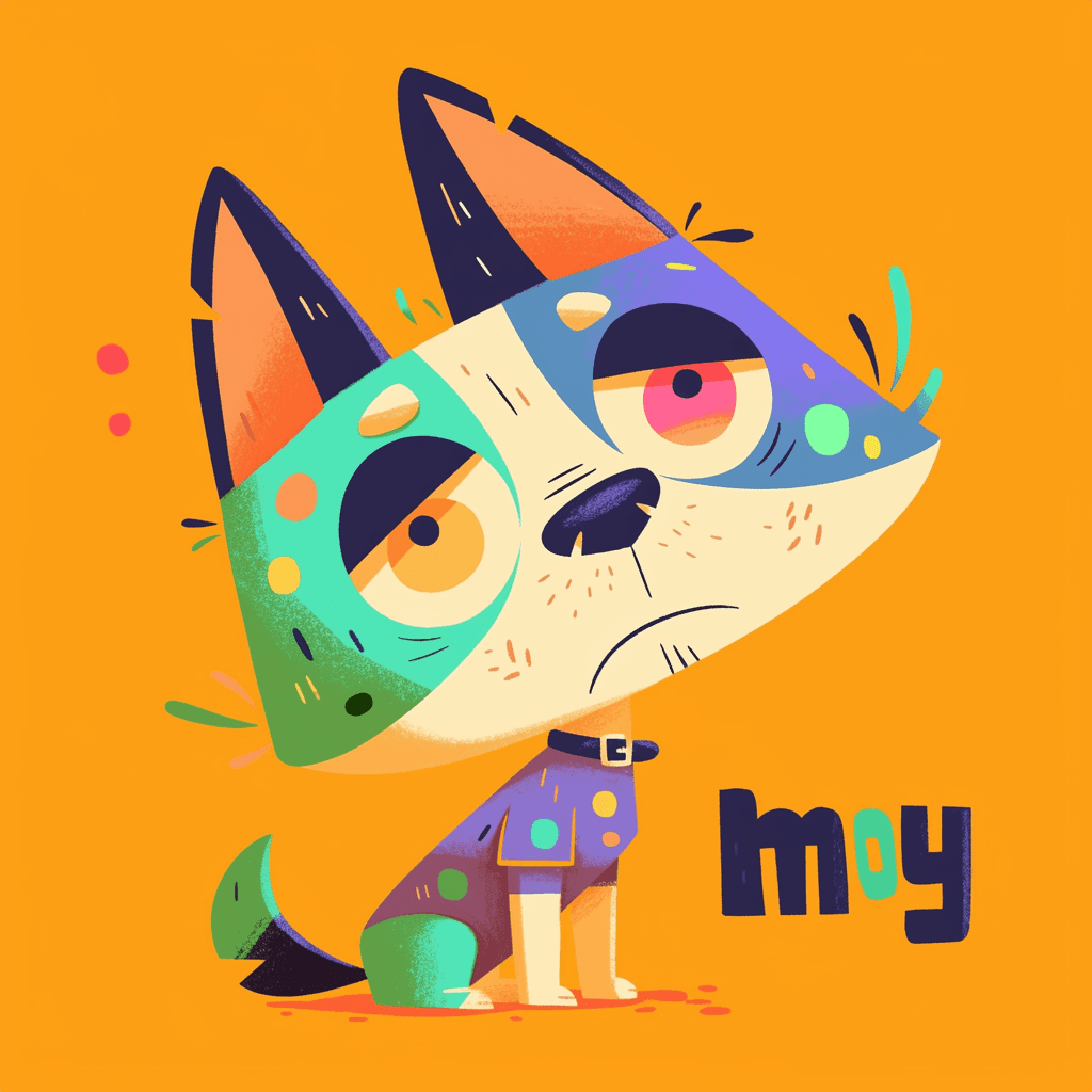 Quirky Animals Club original repeating artwork