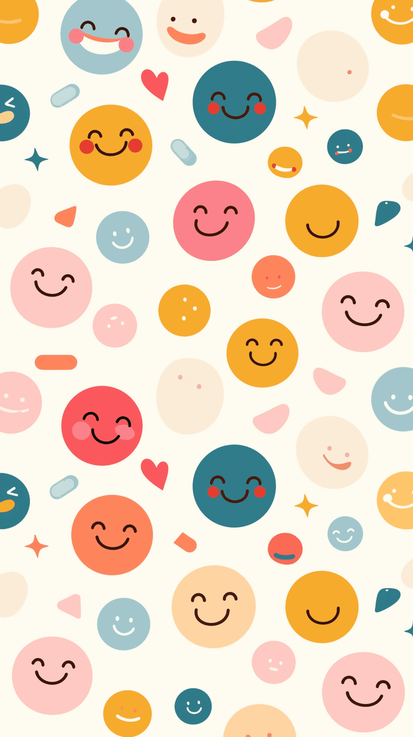 Cartoon Smiley Crew original repeating artwork