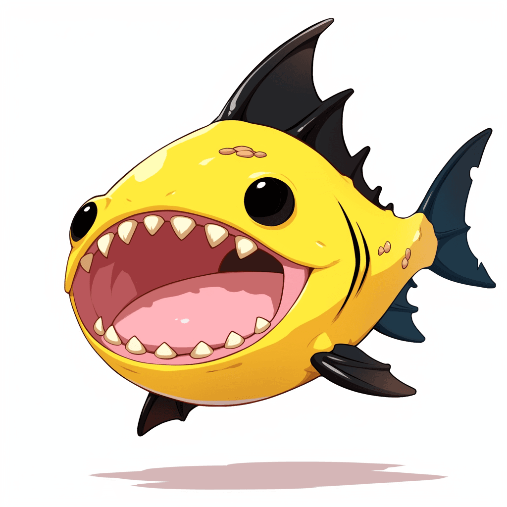 Quirky Fish original repeating artwork