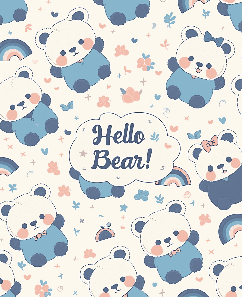 Bear 722 original repeating artwork