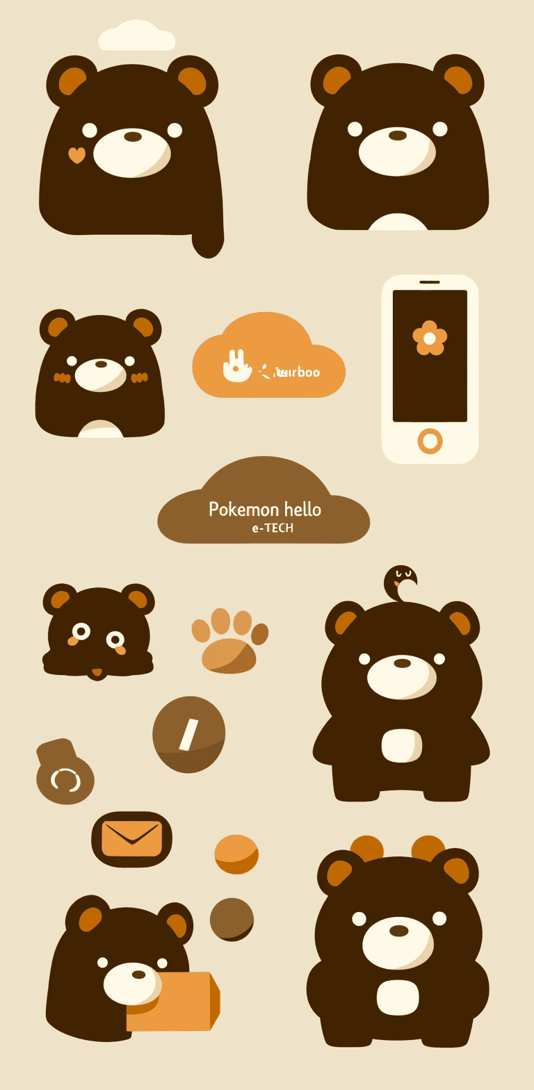 Bear 432 original repeating artwork