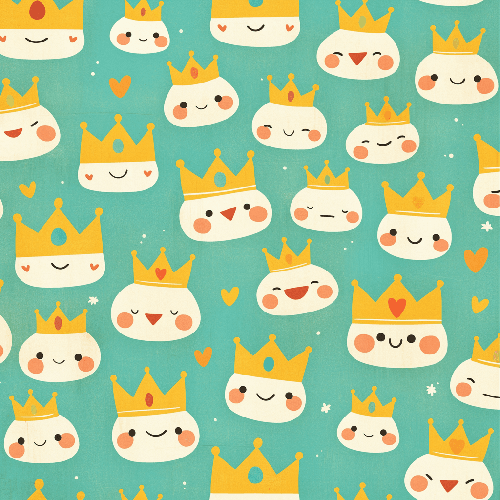Quirky Smiley original repeating artwork