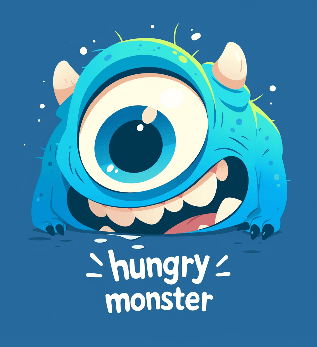 Fun Monster Hue original repeating artwork