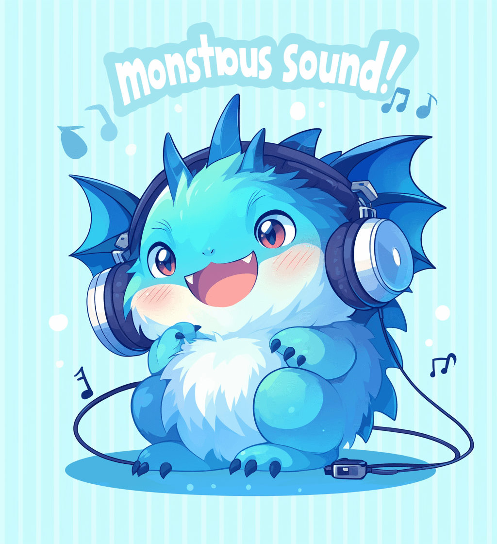 Fun Monster Burst original repeating artwork