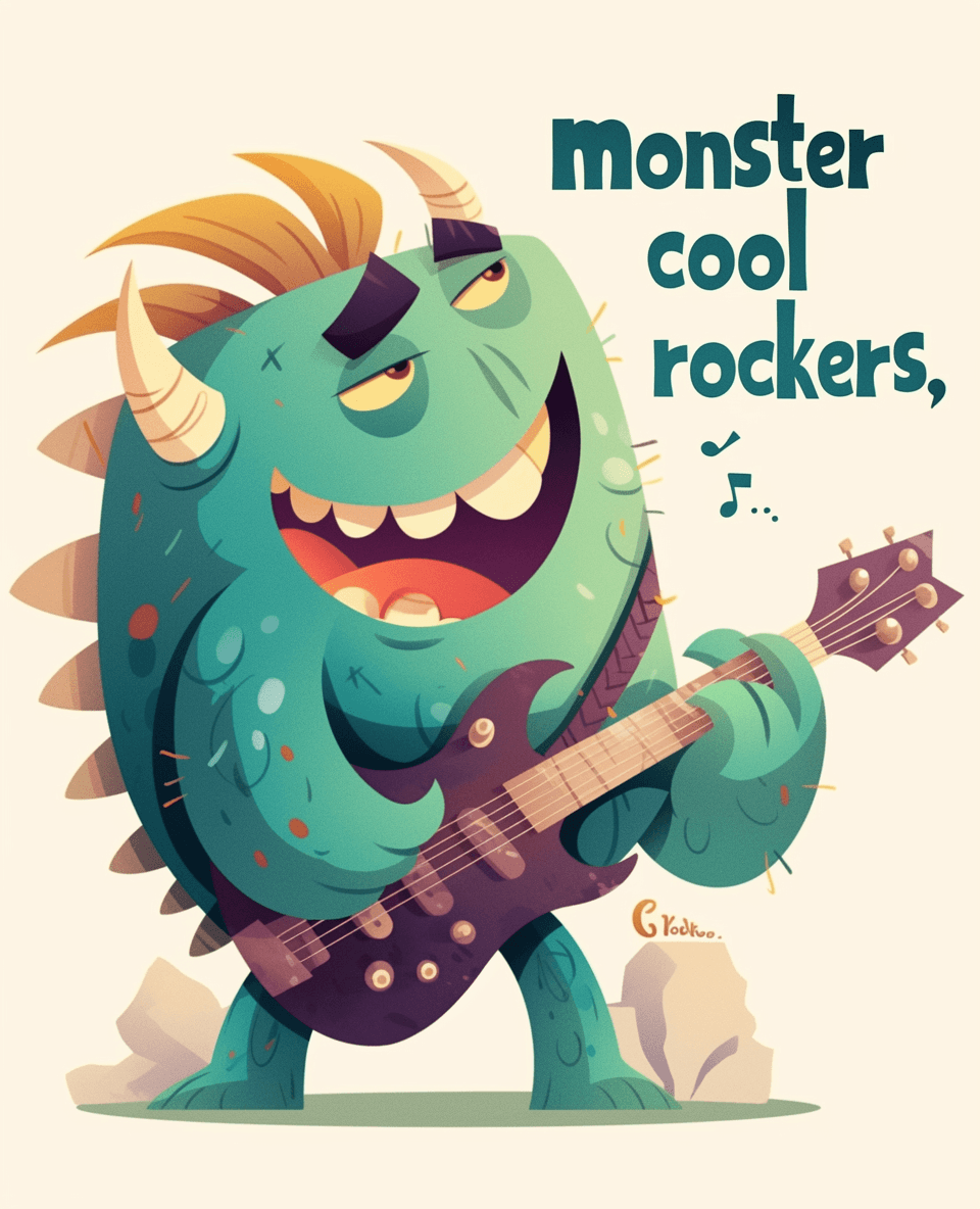 Fun Monster Tone original repeating artwork