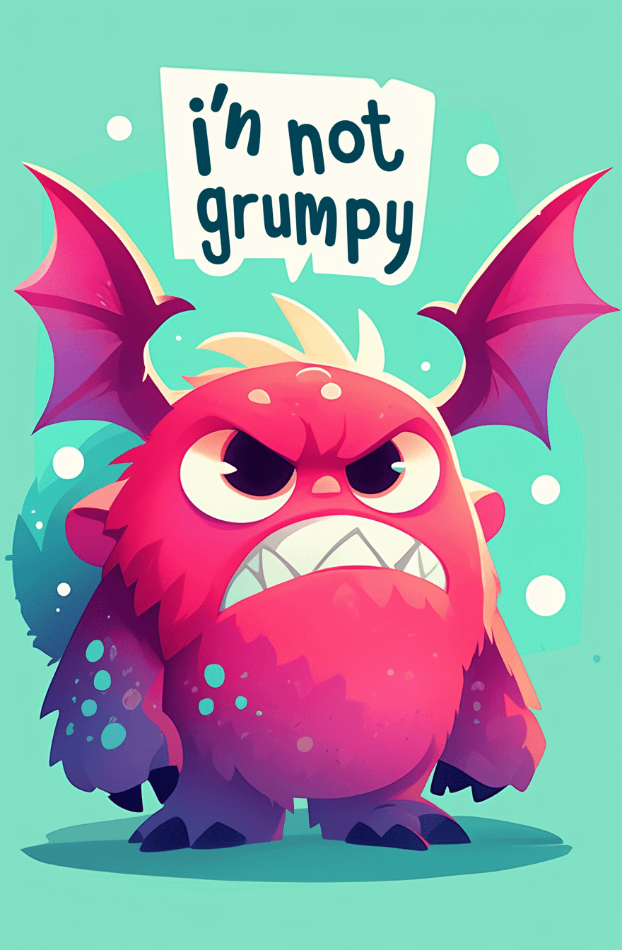 Funny Monster 001 original repeating artwork