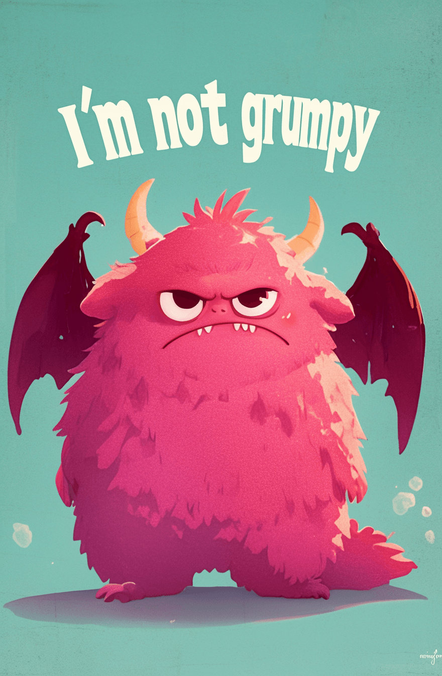 Fun Monster Flip original repeating artwork