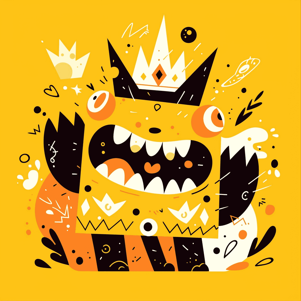 Funny Monster 016 original repeating artwork