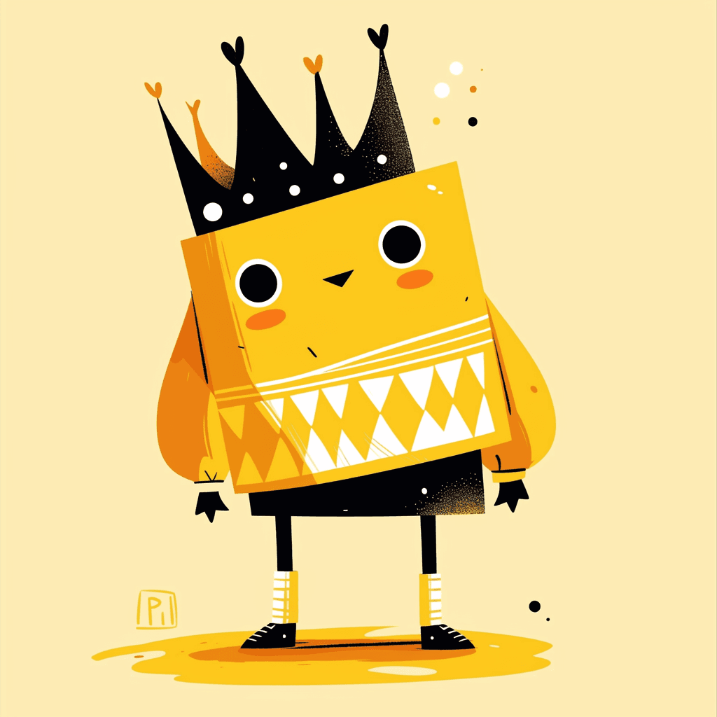 Fun Monster 004 original repeating artwork