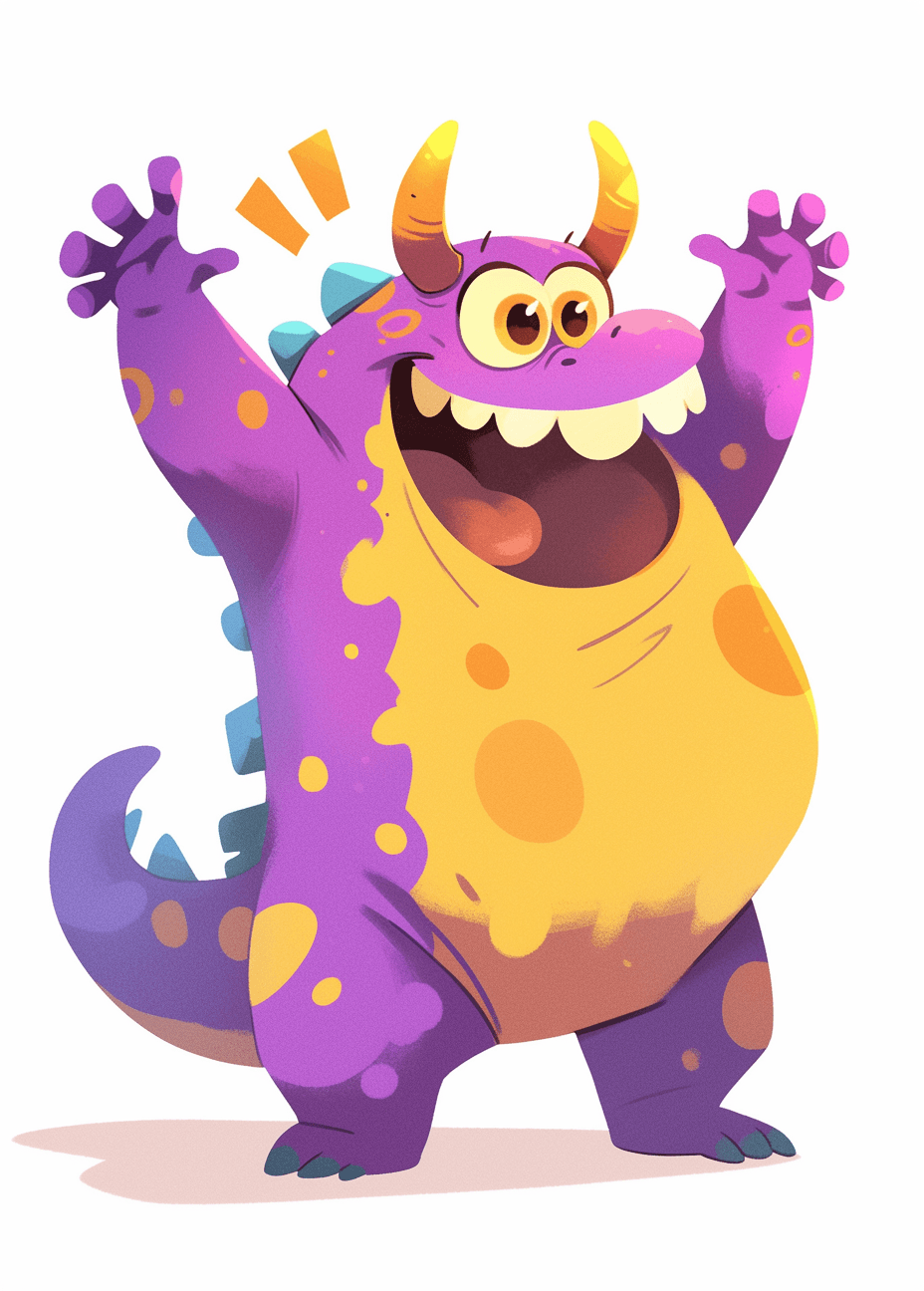 Fun Monster Corner original repeating artwork