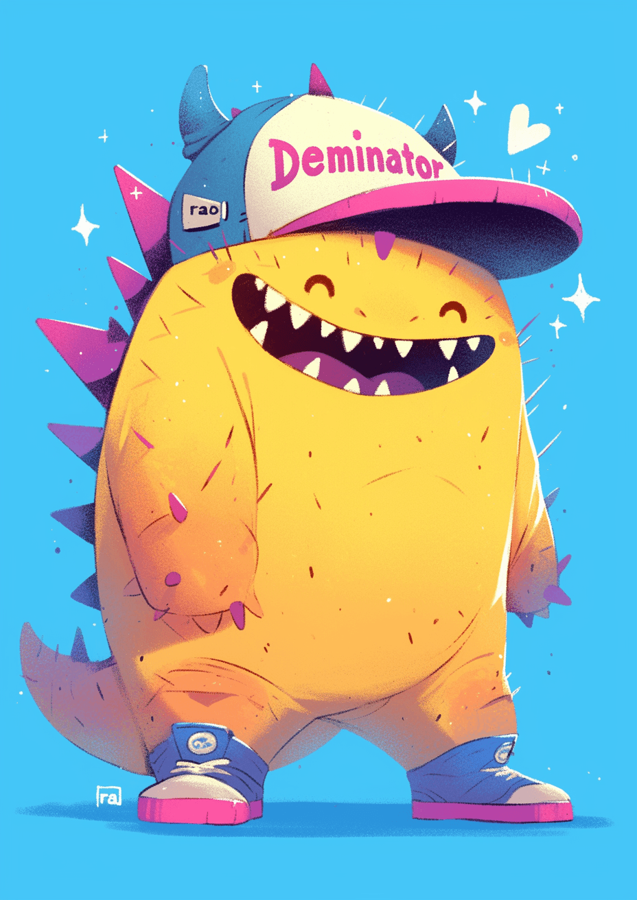 Fun Monster 022 original repeating artwork