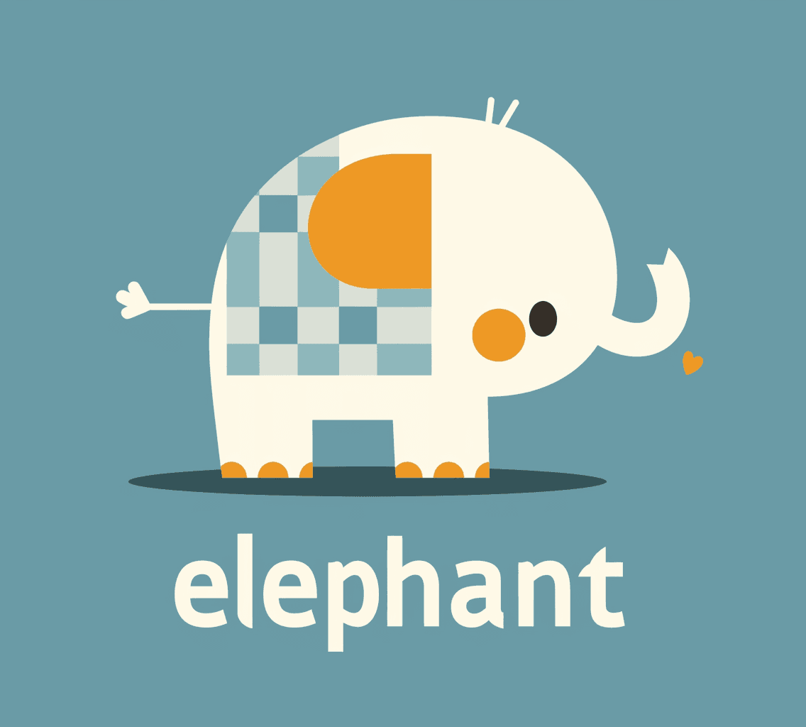 Elephant Flare original repeating artwork