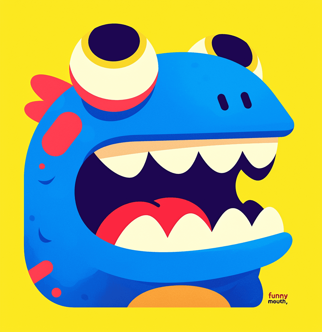 Fun Monster Road original repeating artwork