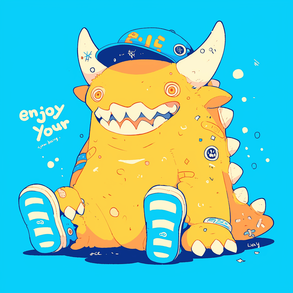Fun Monster Jam original repeating artwork