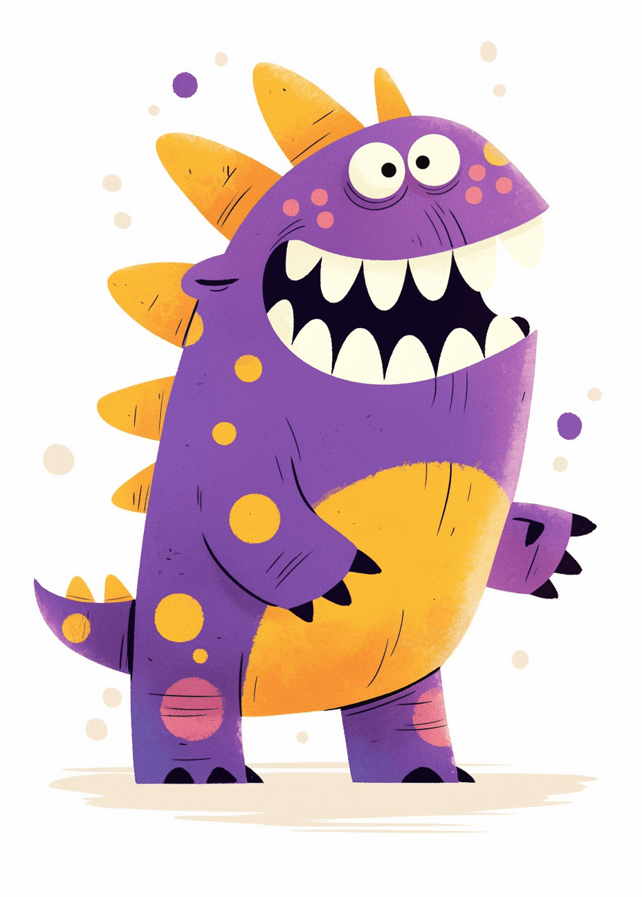 Funny Monster 029 original repeating artwork