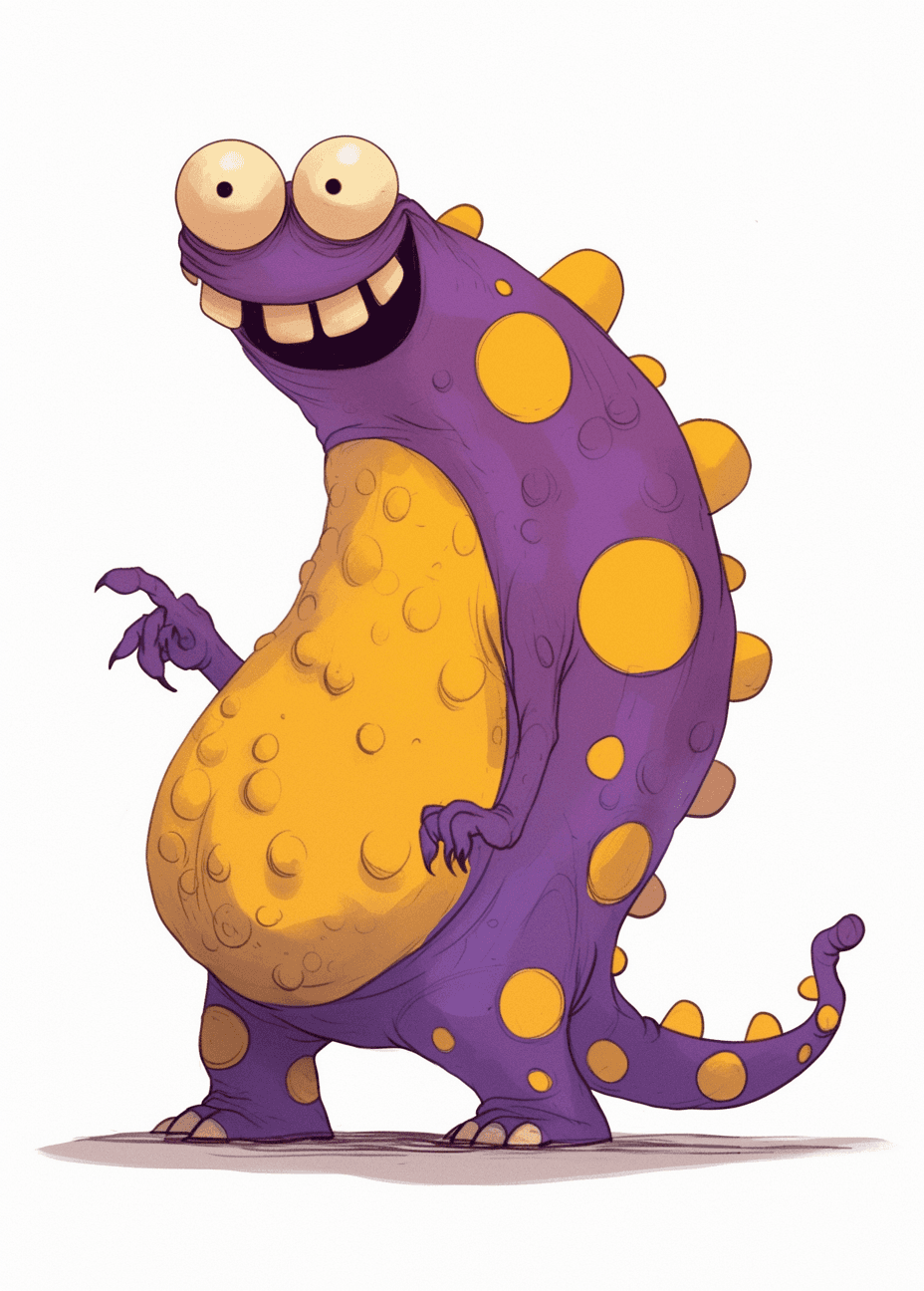 Fun Monster Twilight original repeating artwork