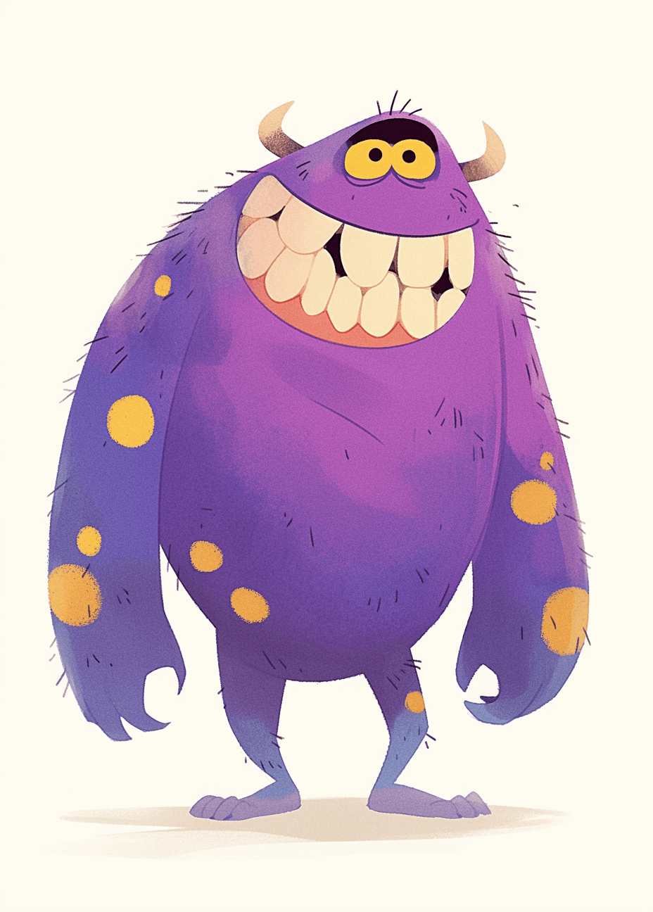 Fun Monster Roam original repeating artwork