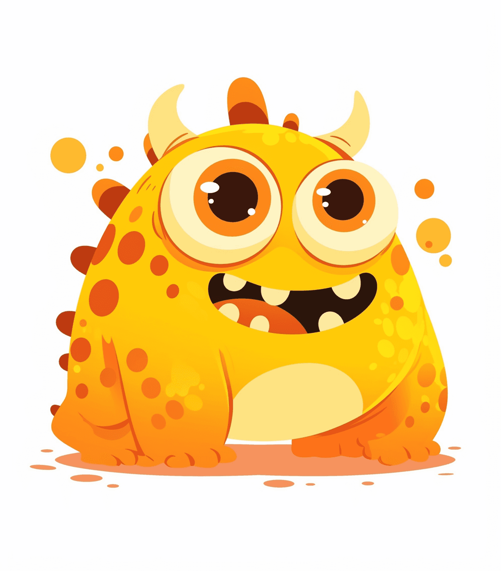 Fun Monster Rhythm original repeating artwork