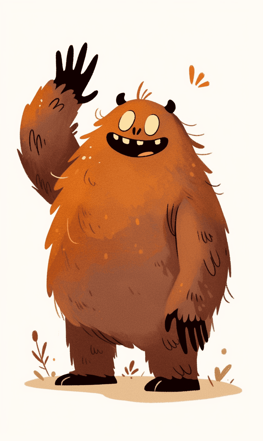 Fun Monster Picnic original repeating artwork