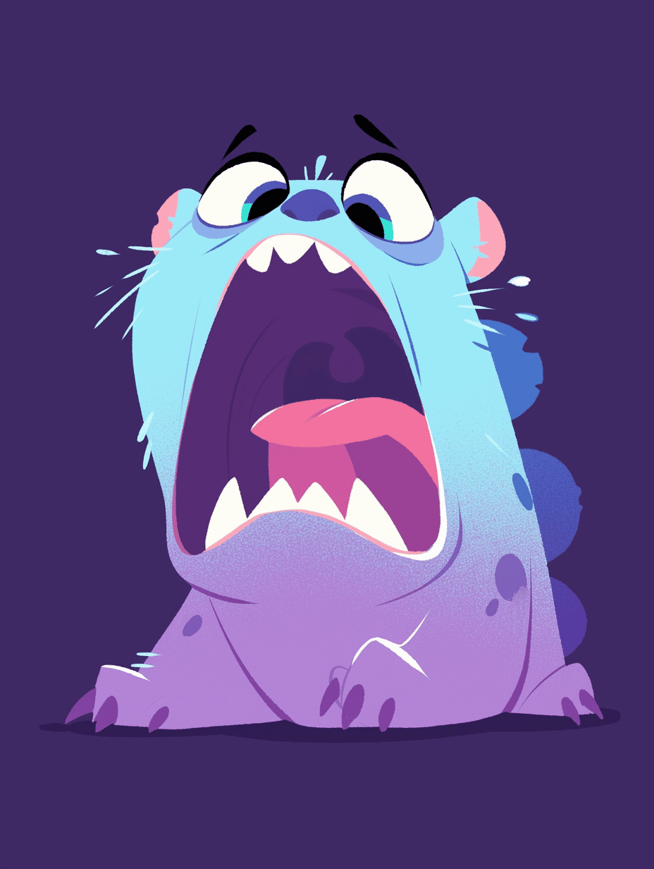 Fun Monster 008 original repeating artwork
