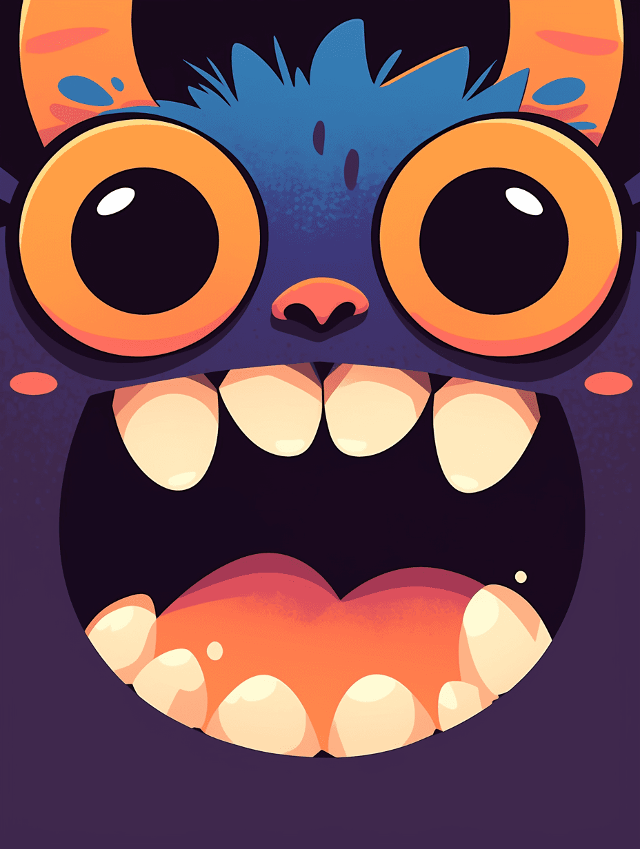 Fun Monster Rise original repeating artwork