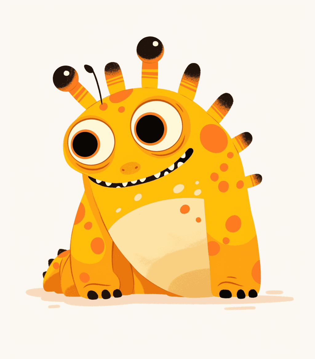 Fun Monster Bop original repeating artwork