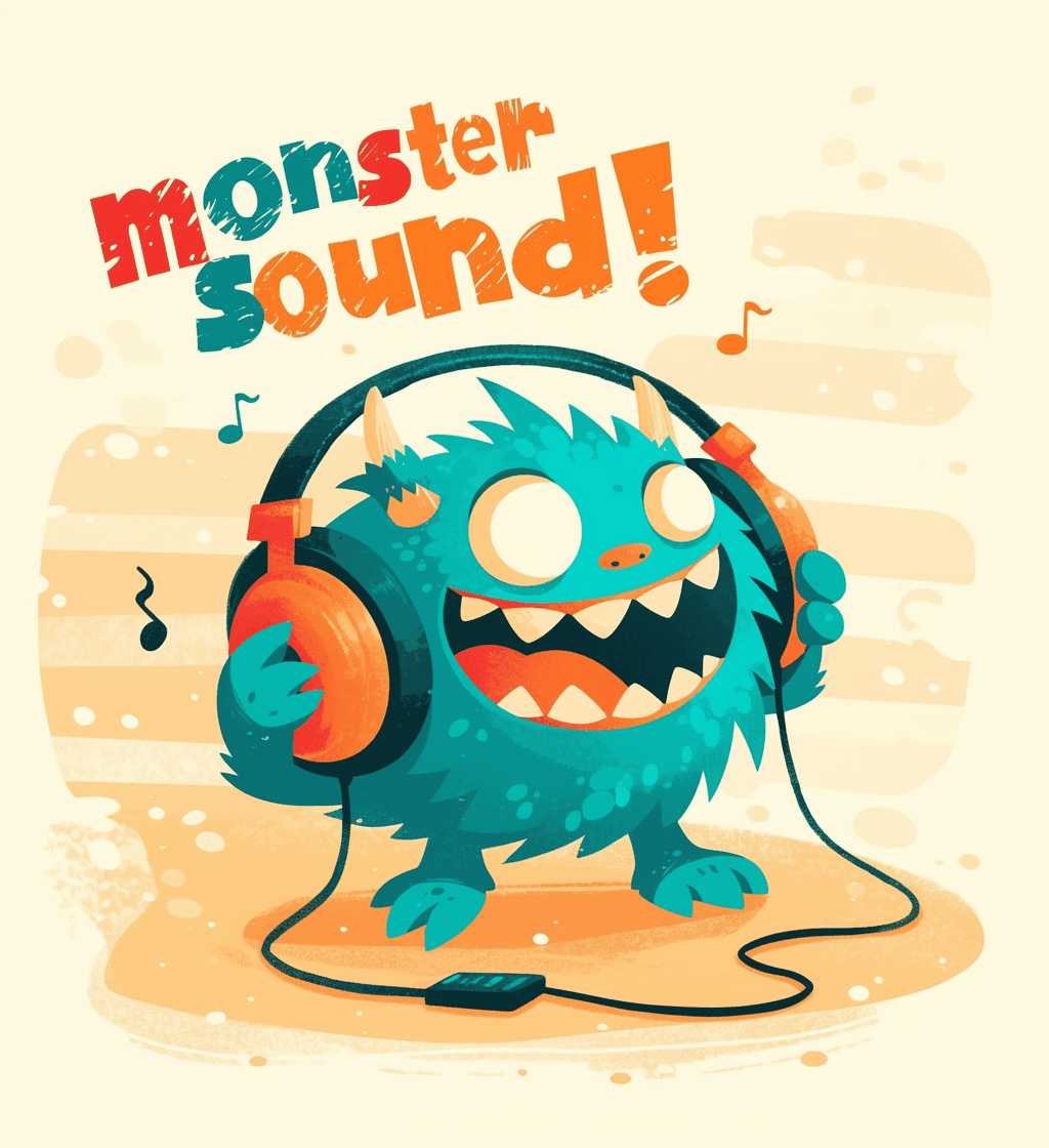 Fun Monster Uptown original repeating artwork