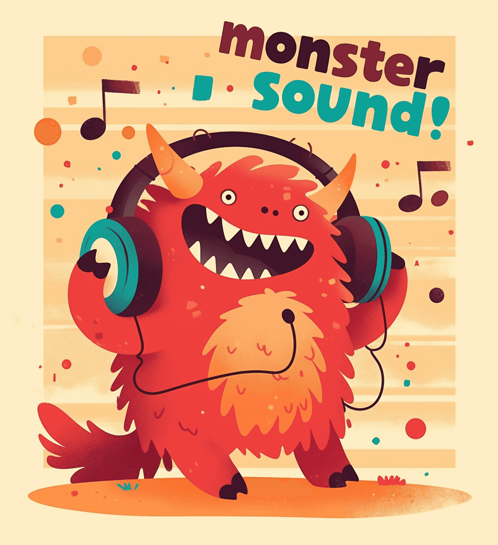 Fun Monster Night original repeating artwork